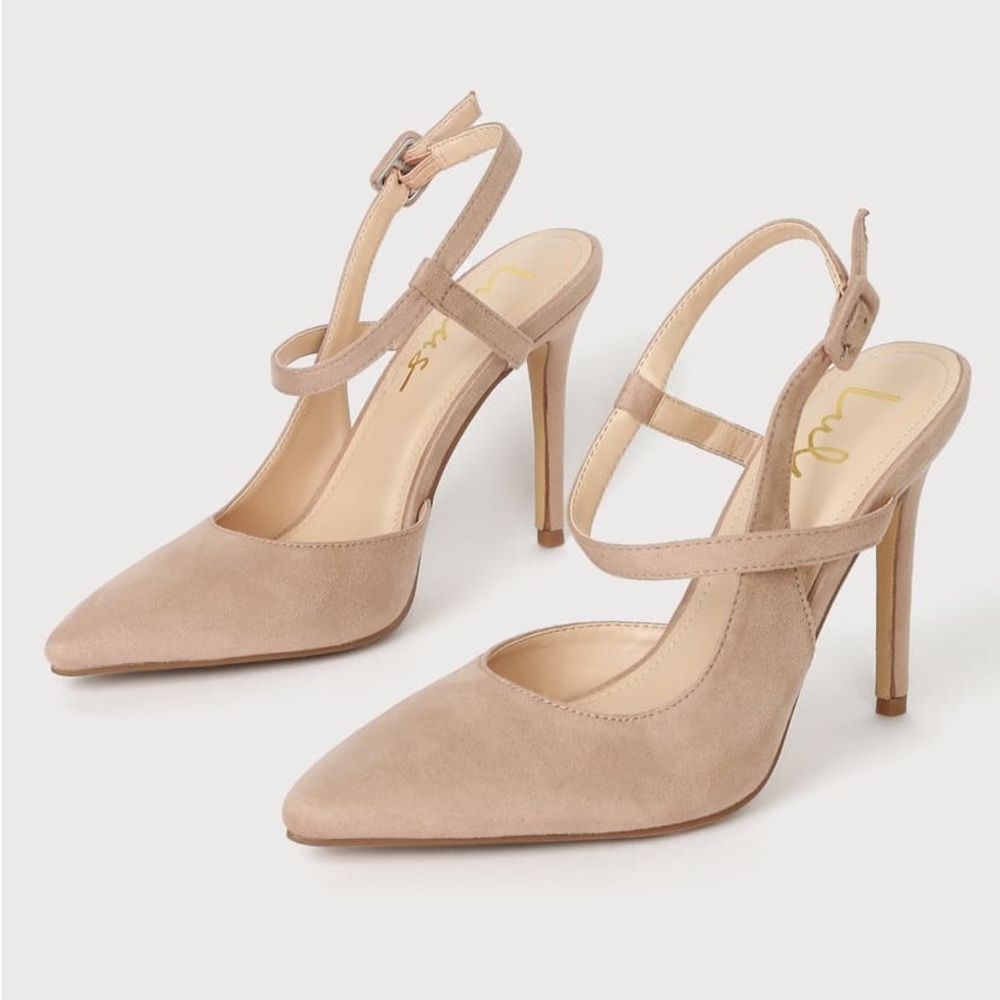 Lulus Jenlove Light Nude‎ Pointed-Toe Pumps woman’s size 10